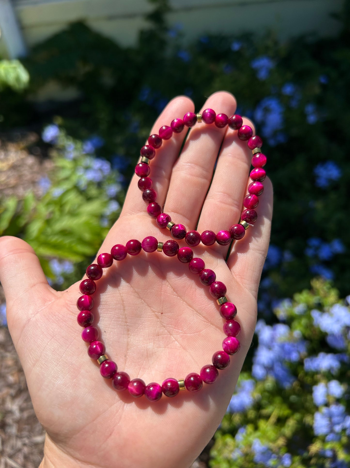 Pink Tiger’s Eye Bracelets