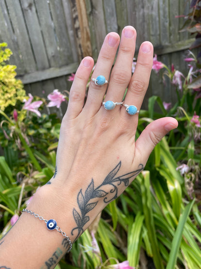 Larimar Rings