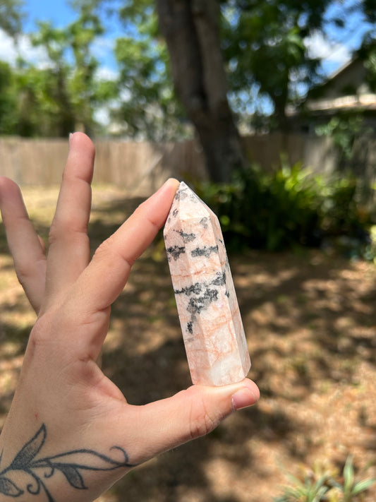 Pink Zebra Jasper Tower
