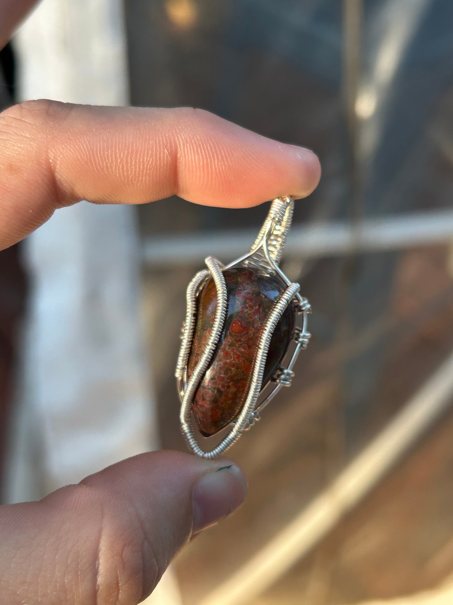 Bloodstone Jasper Necklace