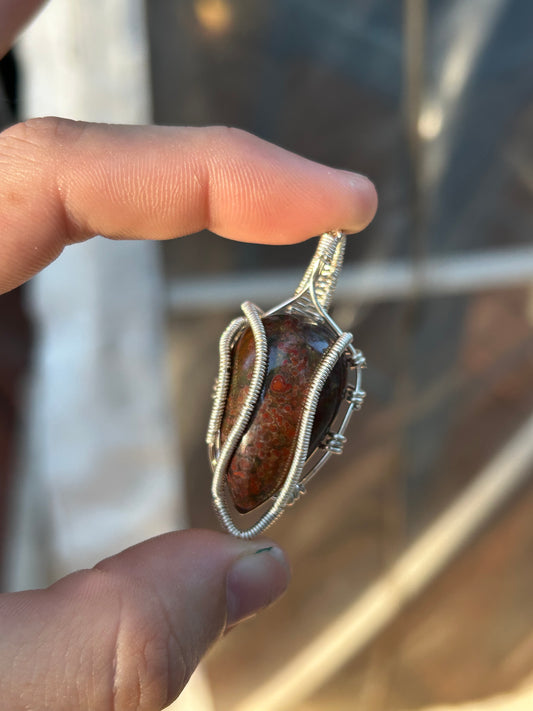 Bloodstone Jasper Necklace