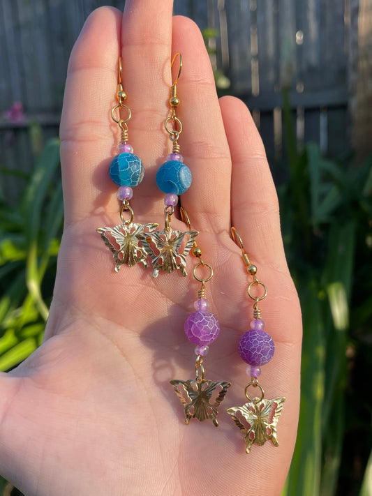 Gold Butterfly Earrings (More Colors!)