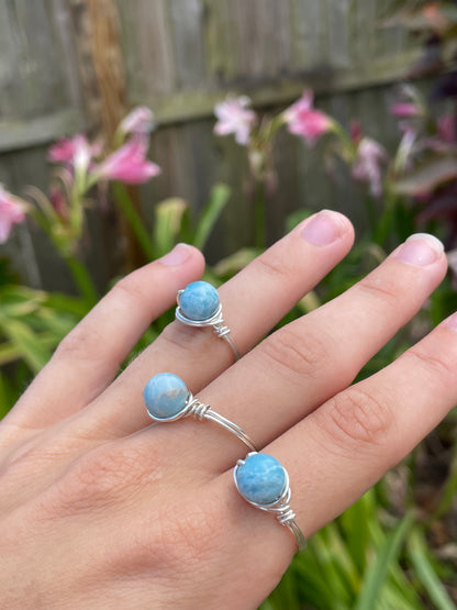 Larimar Rings