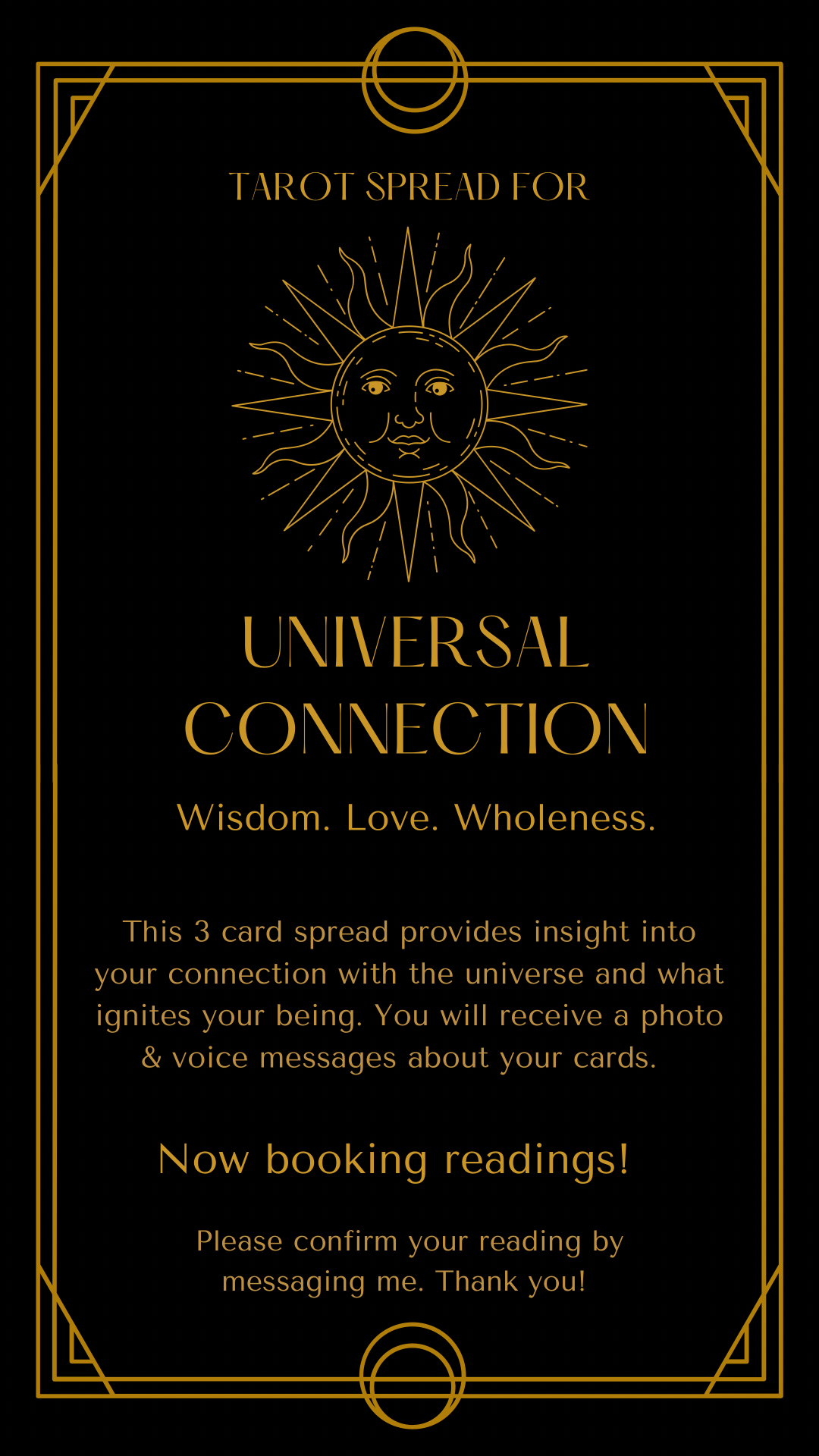 Universal Connection Oracle Reading